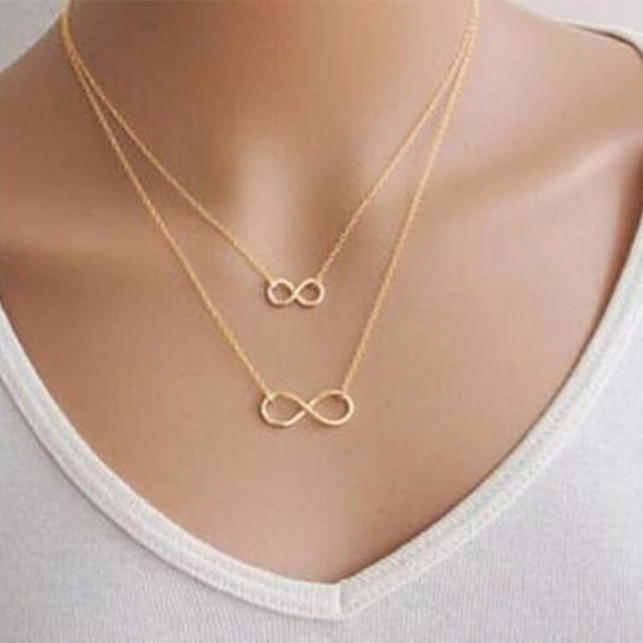 Jewelry - Double Layered Infinity Pendant Necklace
